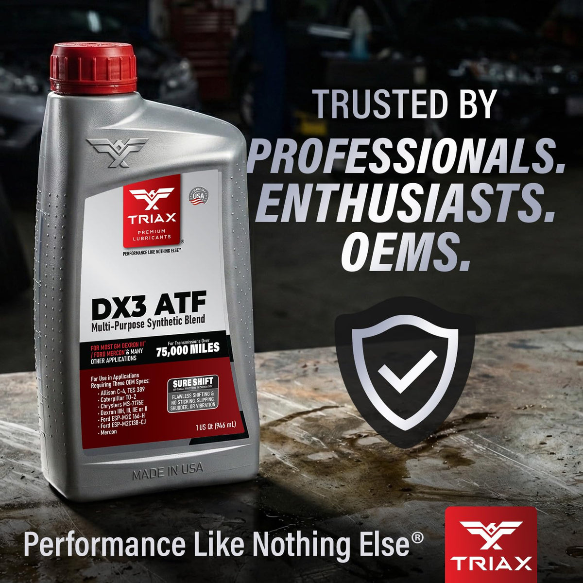 Multi-Purpose High Mileage Automatic Transmission Fluid (1 Quart) X76201