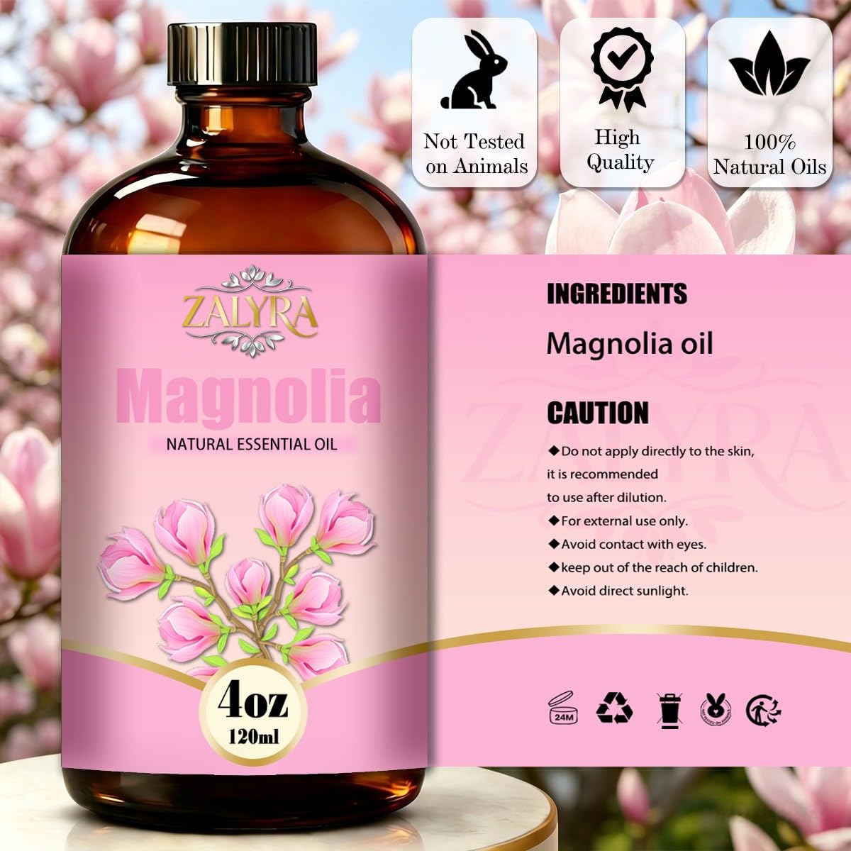 Lavender&Magnolia Essential Oil 4 Fl Oz+0.33 Fl Oz T1189