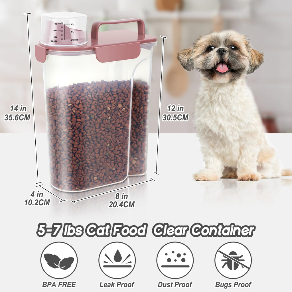 5Lbs/6Qt Airtight Pet Storage Container 2pack T4647