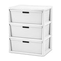 White 3 Drawer Storage Unit G2010
