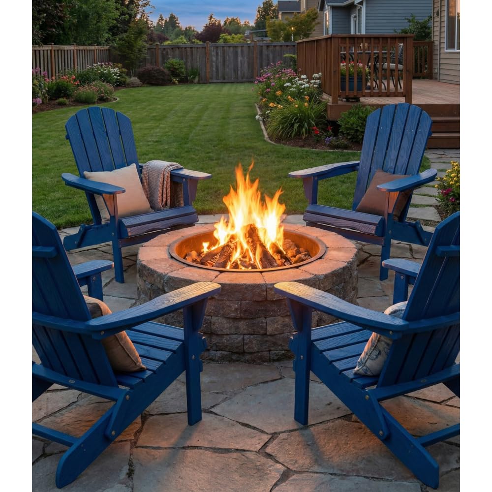 Wood Folding Adirondack Chair V697919