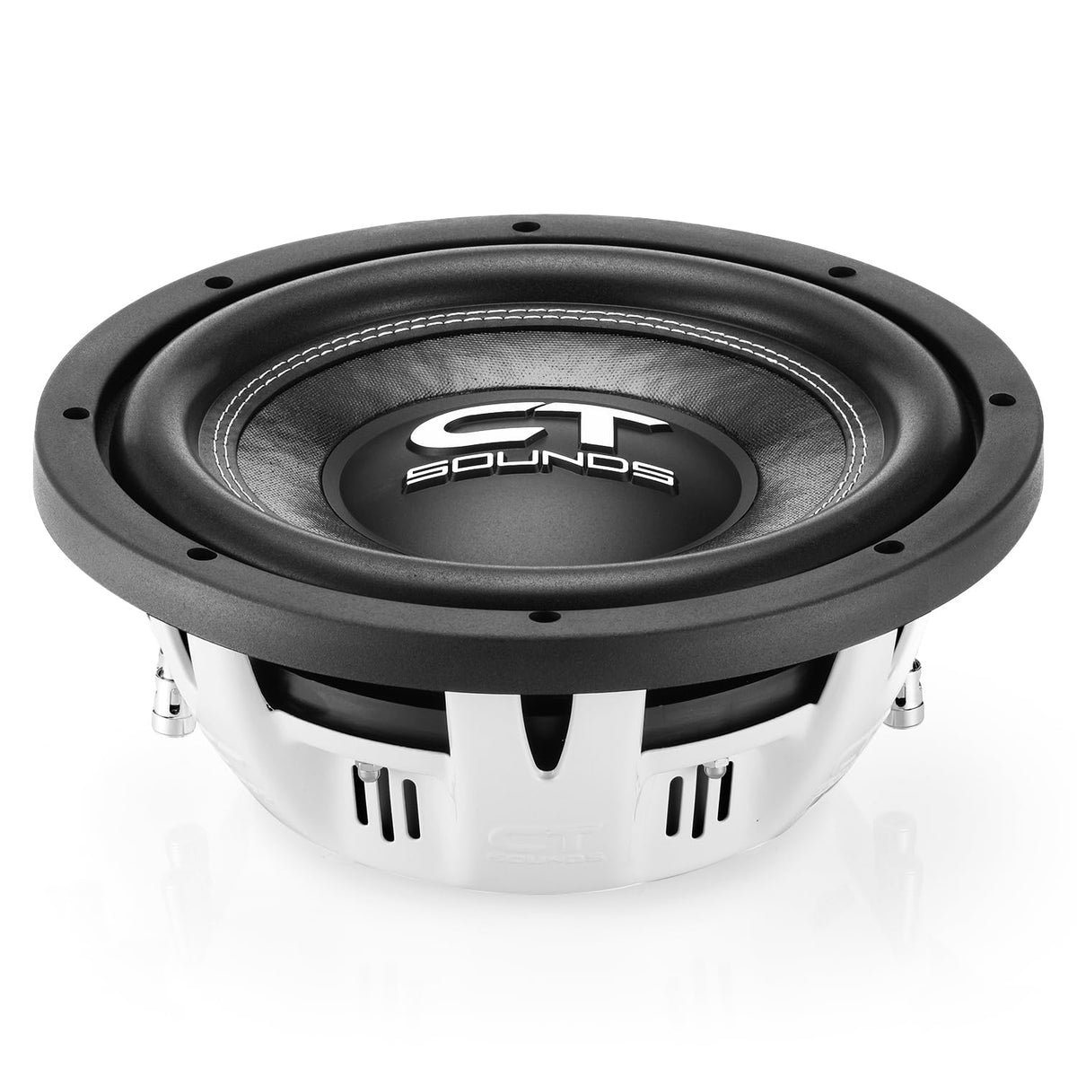 10” Dual 4-Ohm 1000-Watt Shallow Mount Car Subwoofer Y7527