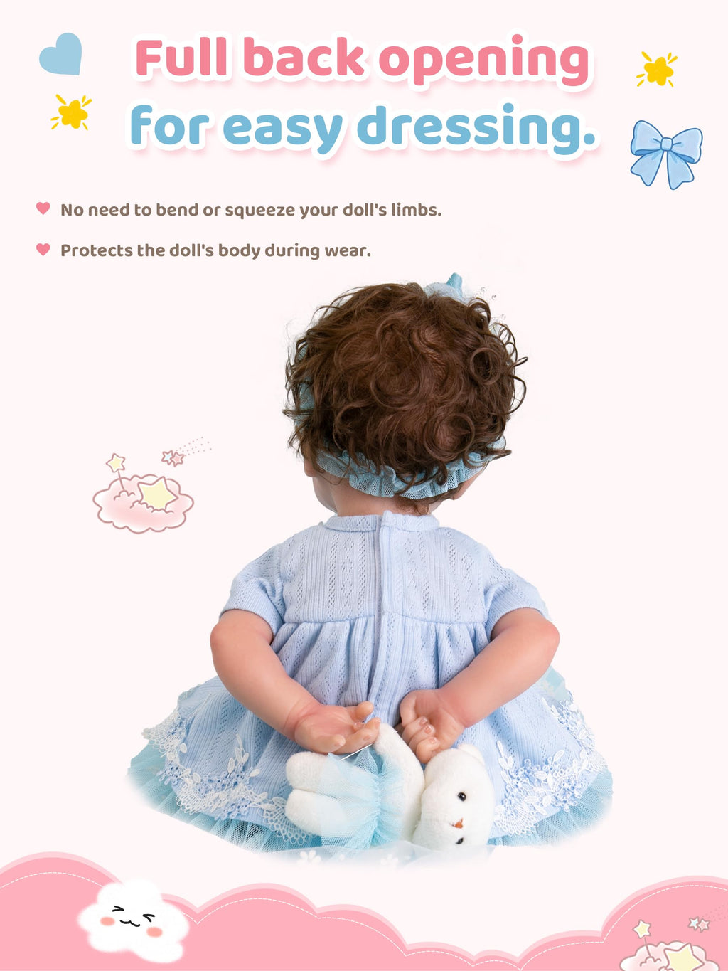 Blue Baby Doll Clothes 17-20 Inches X37973