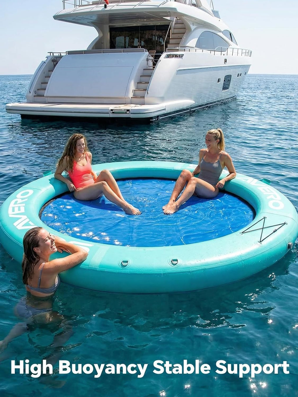 Inflatable Floating Dock and Water Hammock O37020