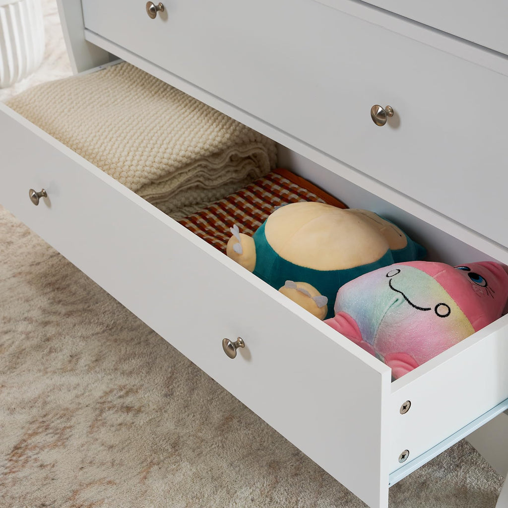 White Changing Table Dresser J17474
