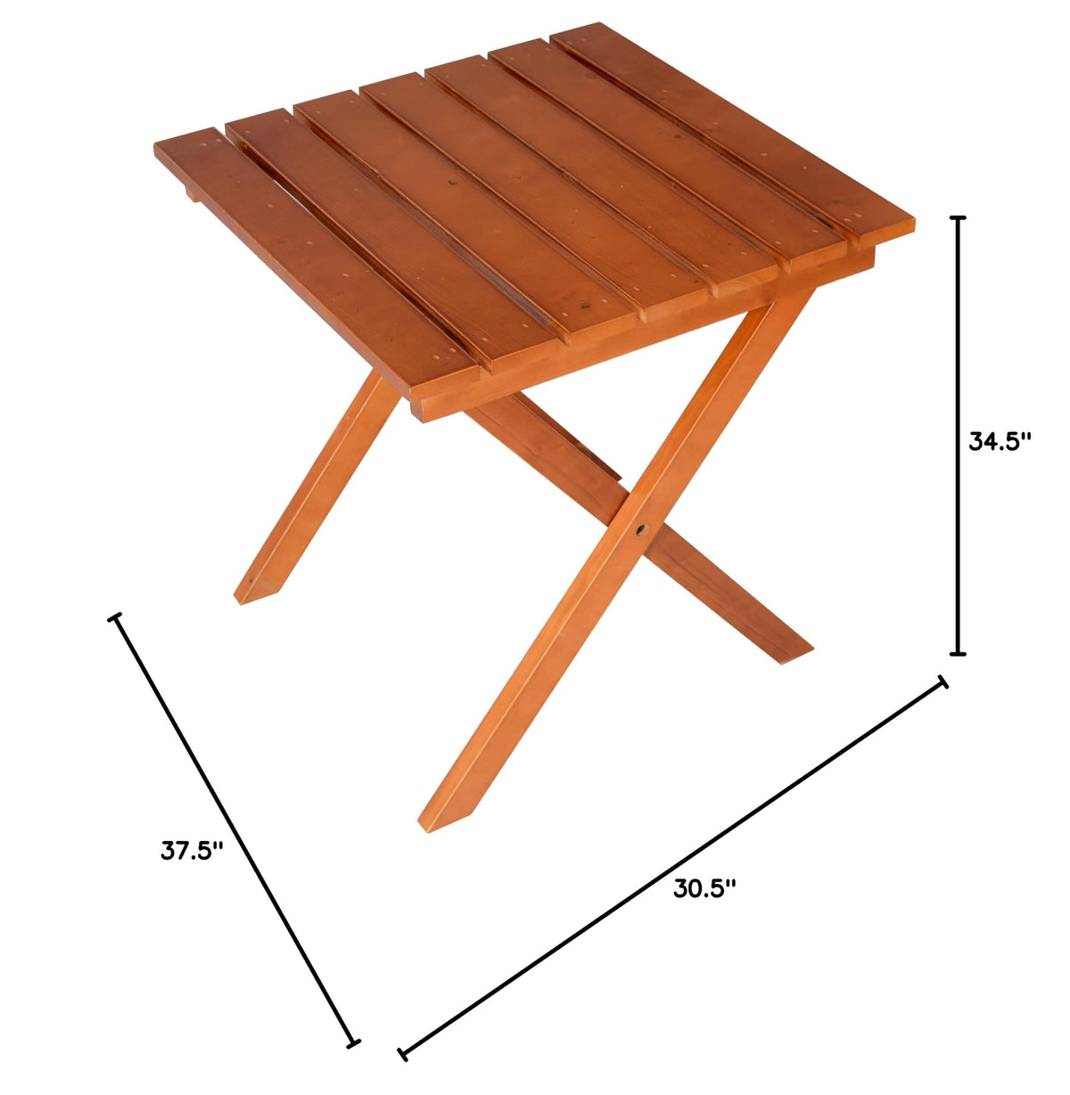Solid Cedar Adirondack Extra Wide Chair with Folding Table G579