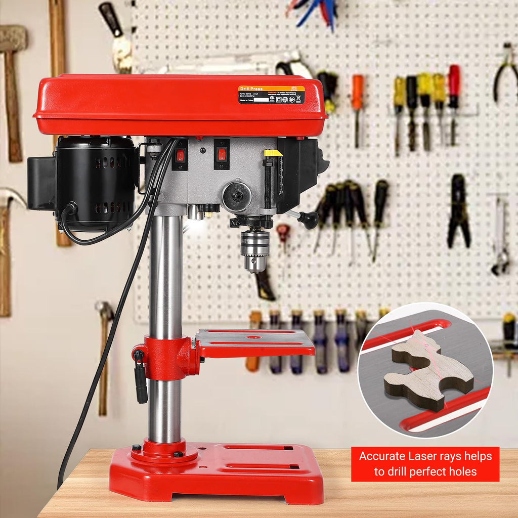 8" Benchtop Drill Press with 5 Adjustable Speeds K50351