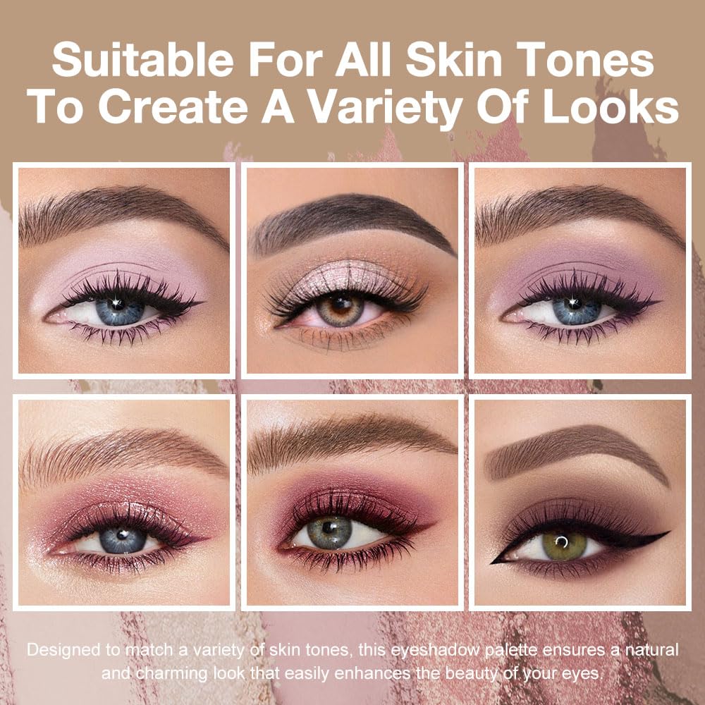 6 Colors Mini Rose Pink Eyeshadow Palette U544217