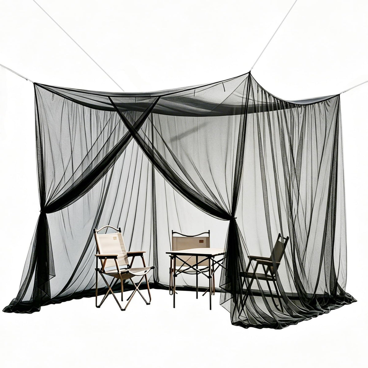 10x10ft Camping Mosquito Net with Hanging Ropes S69157