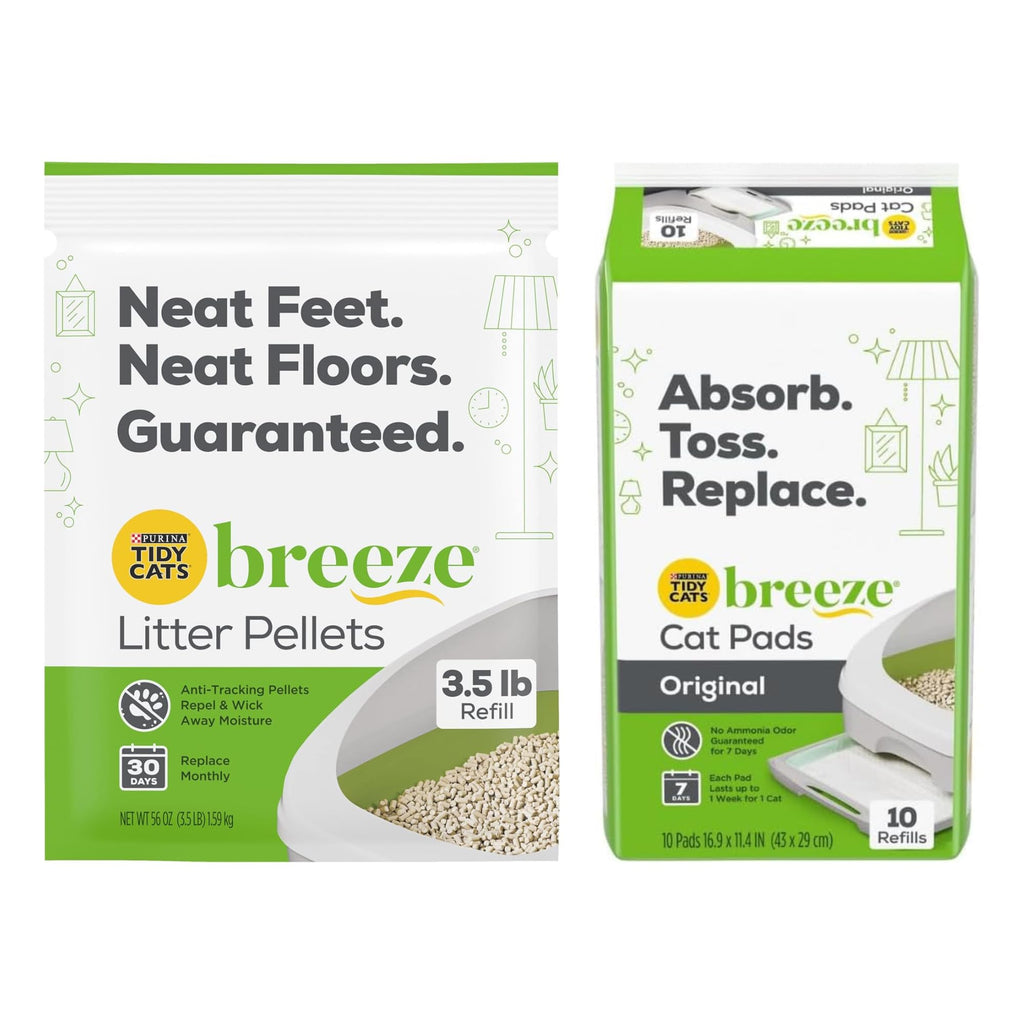 1 Litter Pellets Refill (3.5 lb) and 1 Cat Pad Refills (10 ct) Variety Pack N452