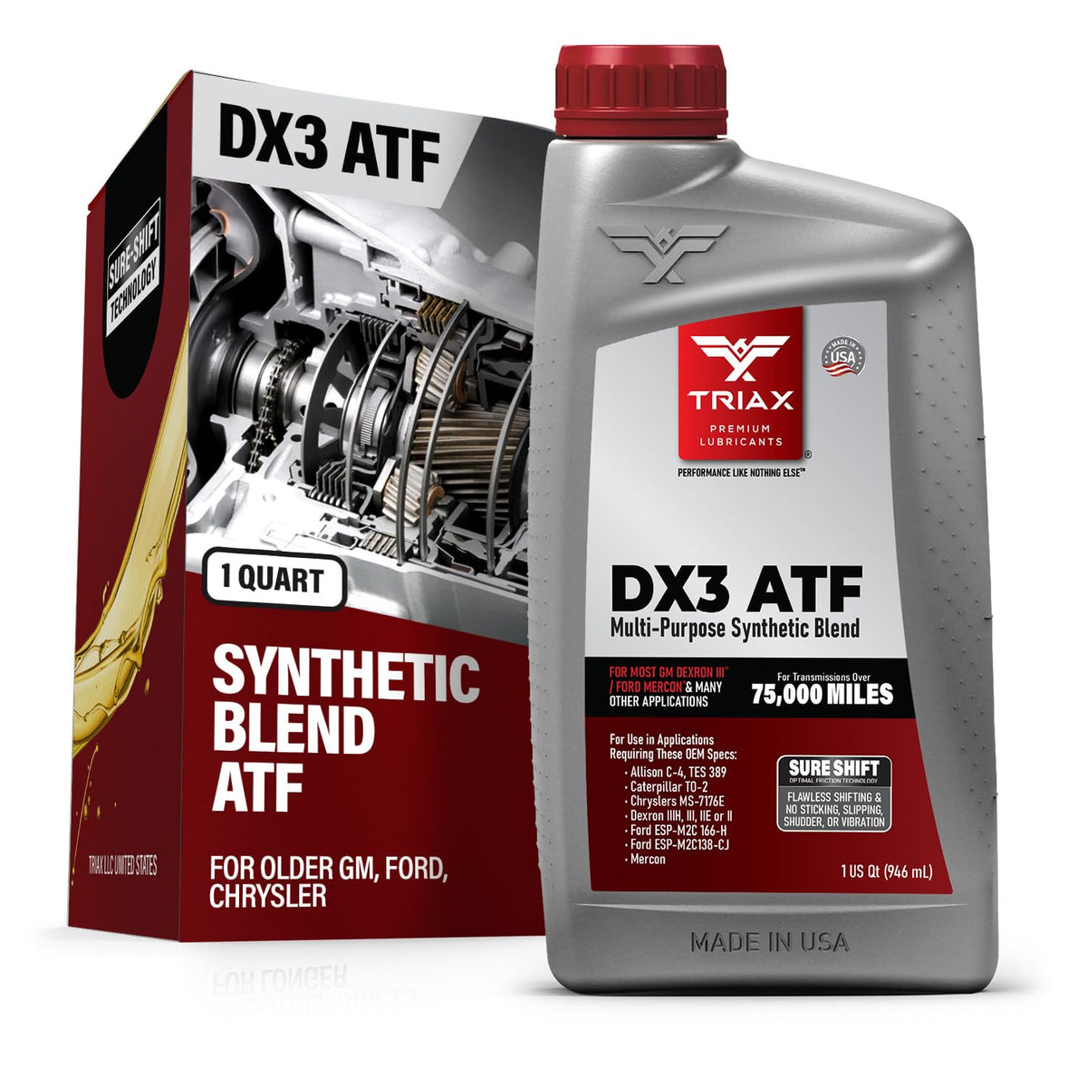 Multi-Purpose High Mileage Automatic Transmission Fluid (1 Quart) X76201