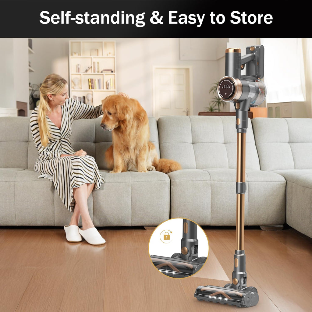 Cordless Stick Vacuum Cleaner 10-in-1 Lightweight 45mins Runtime H5335