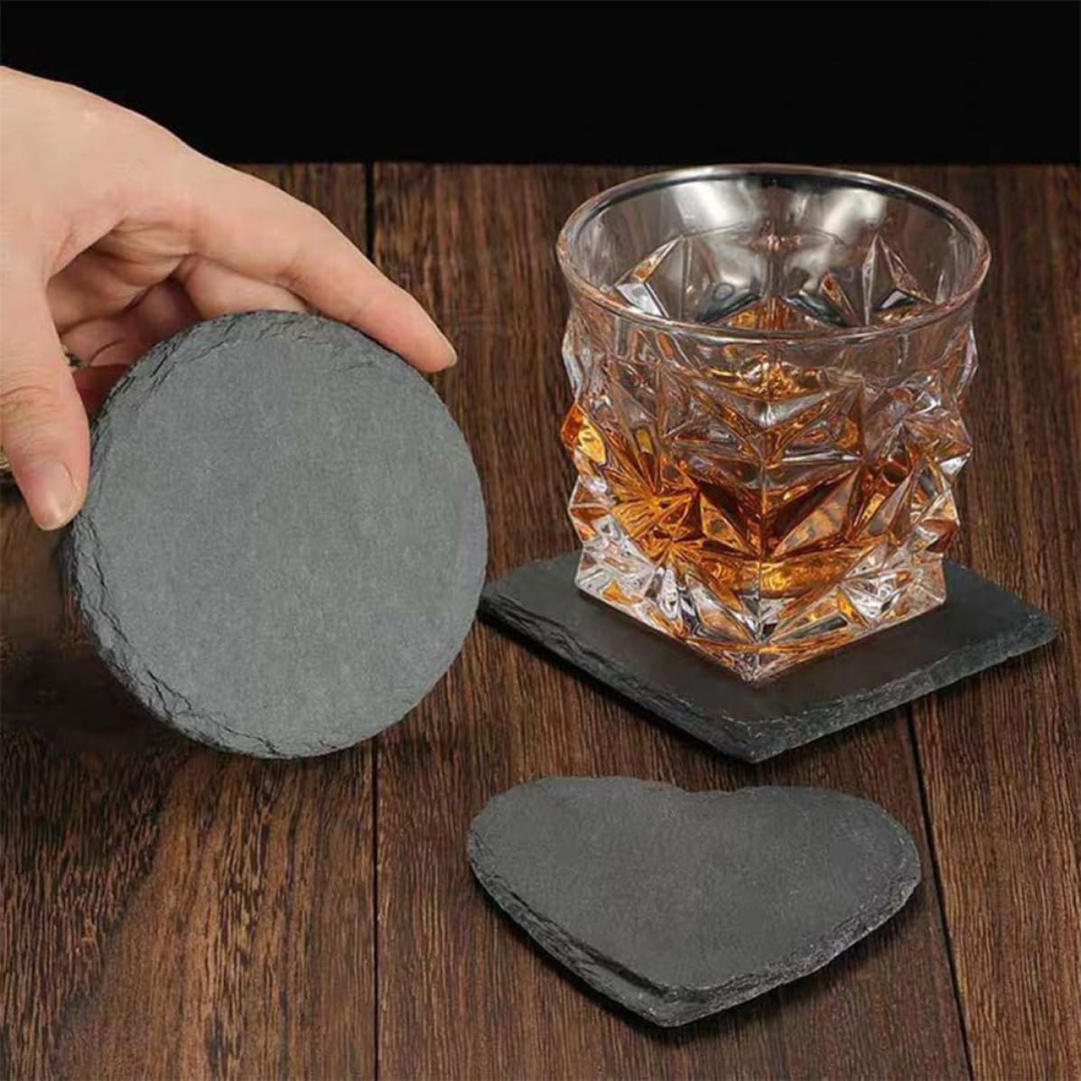 12pcs Natural Stone Table Coasters B65098