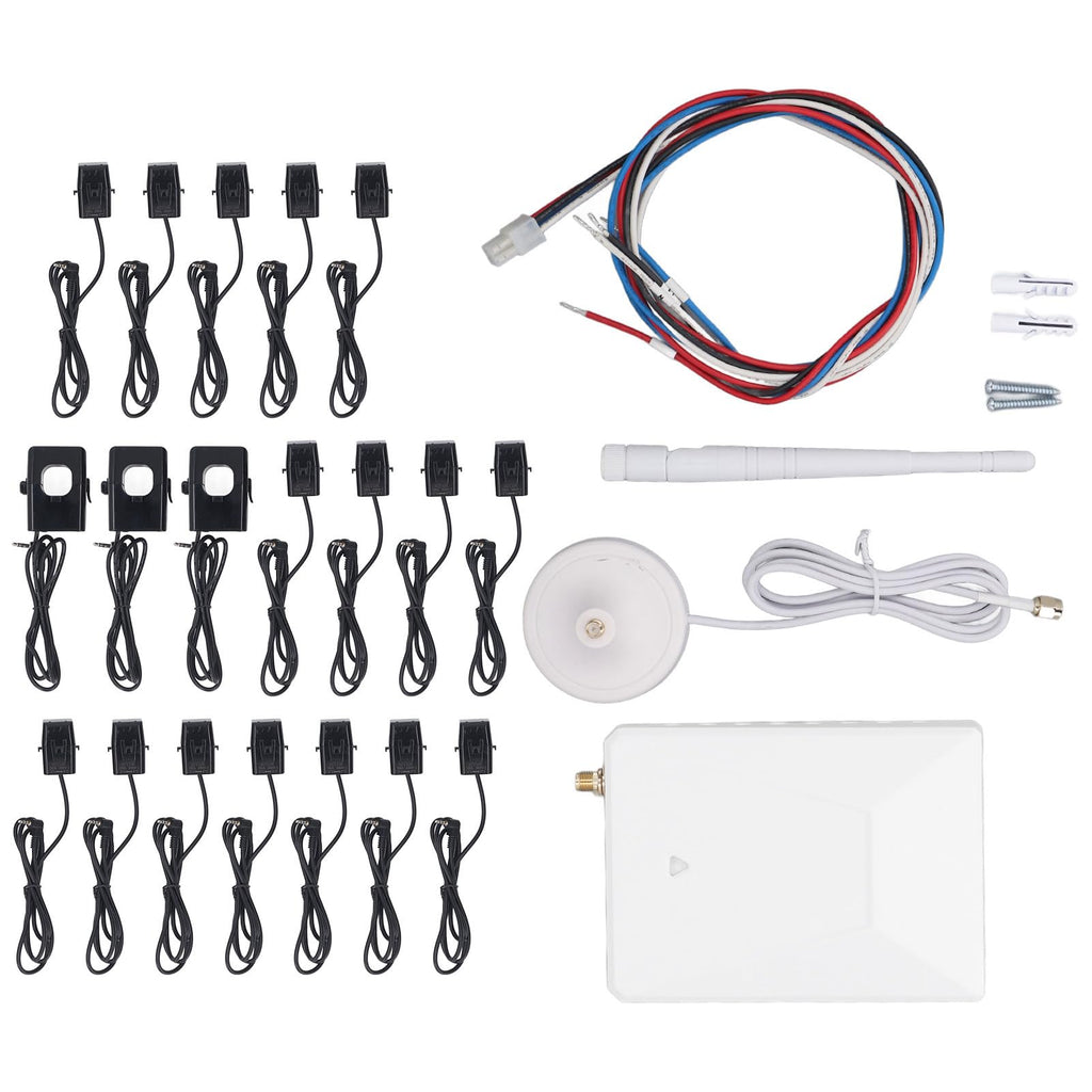 WiFi 3 Phase 4 Wire Bidirectional Energy Meter with Sensors R591