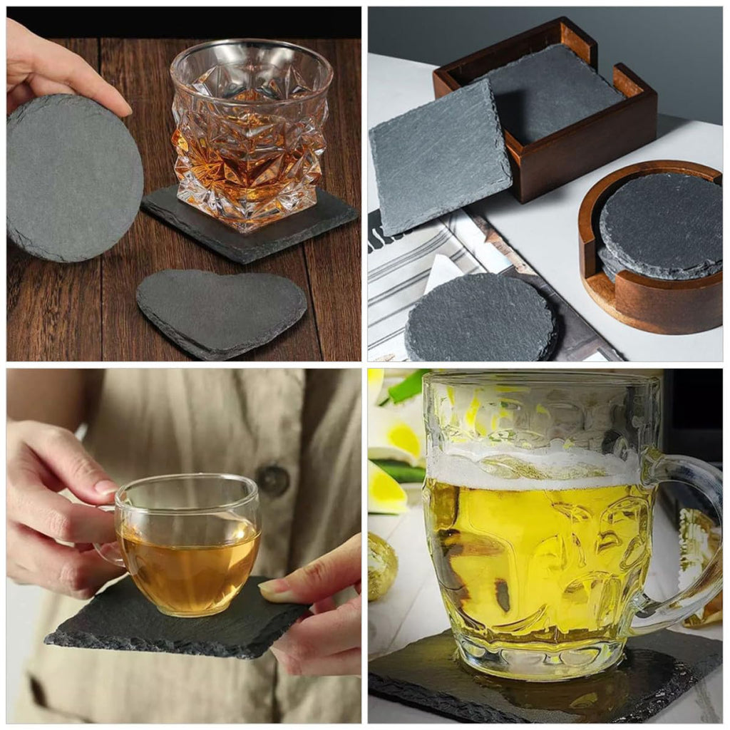 12pcs Natural Stone Table Coasters B65098