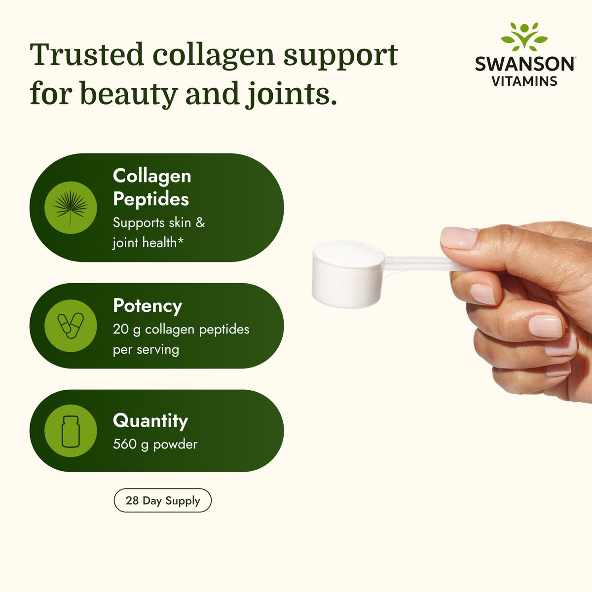 Collagen Peptides Unflavored 19.75 oz Powder M447
