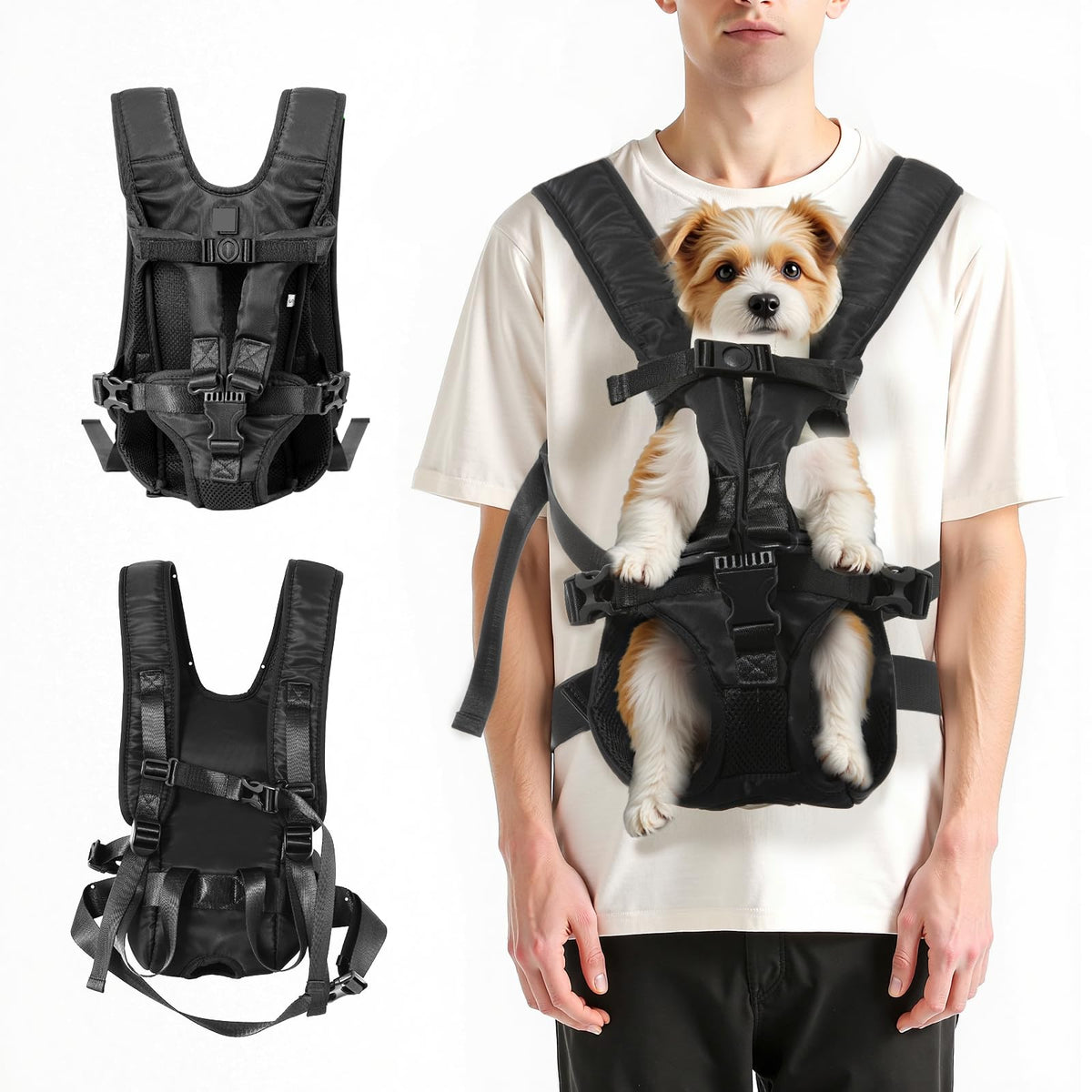 Legs Out Front Pet Carrier Backpack for Small Medium Dogs Cats up to 25lbs D89289