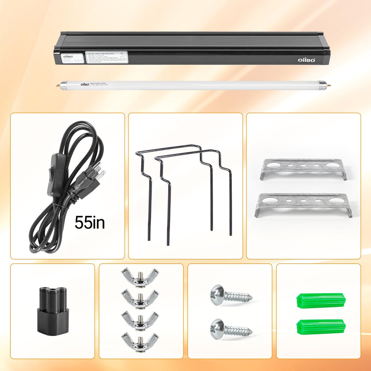 24W UVB 10.0 Reptile Light Fixture Combo Kit C609430