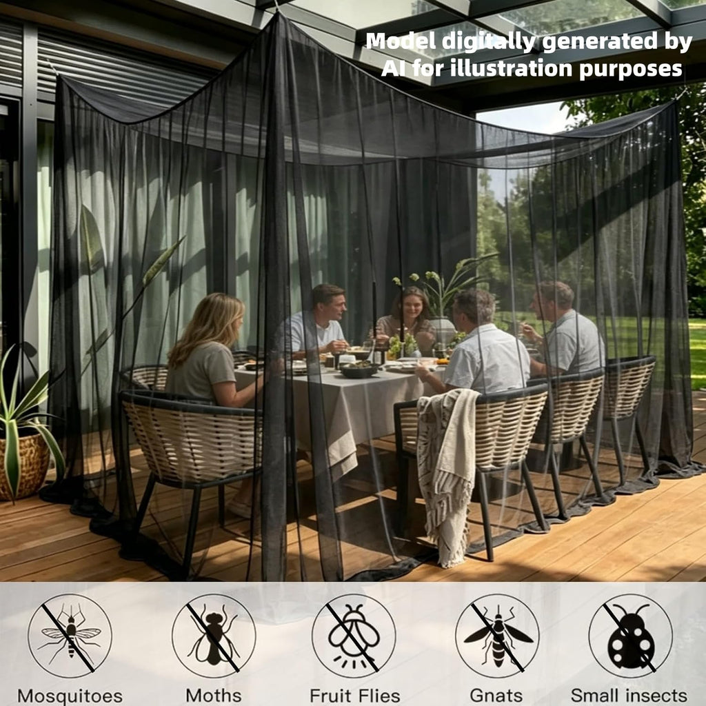 10x10ft Camping Mosquito Net with Hanging Ropes S69157