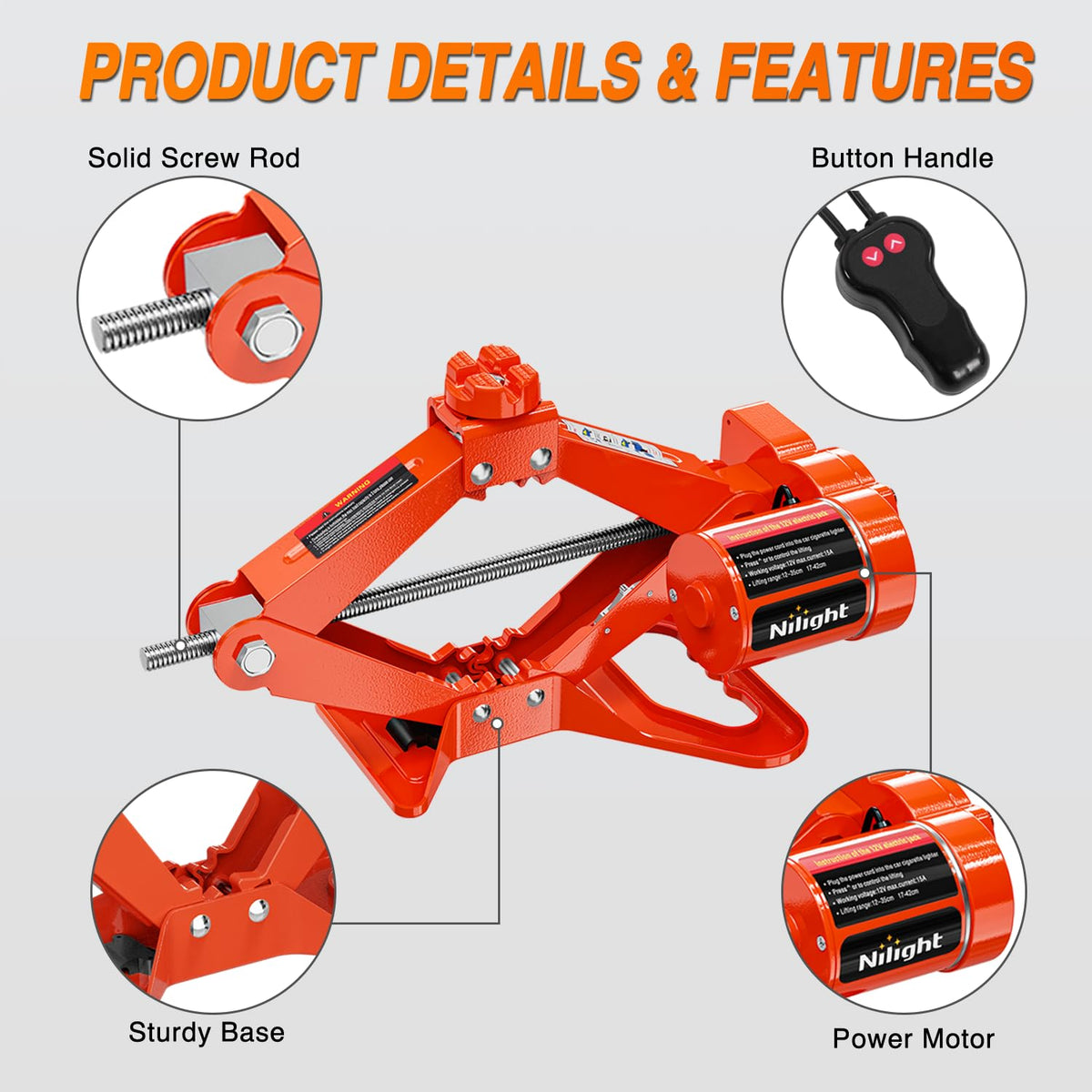 3 Ton 12V Electric Car Jack K85438