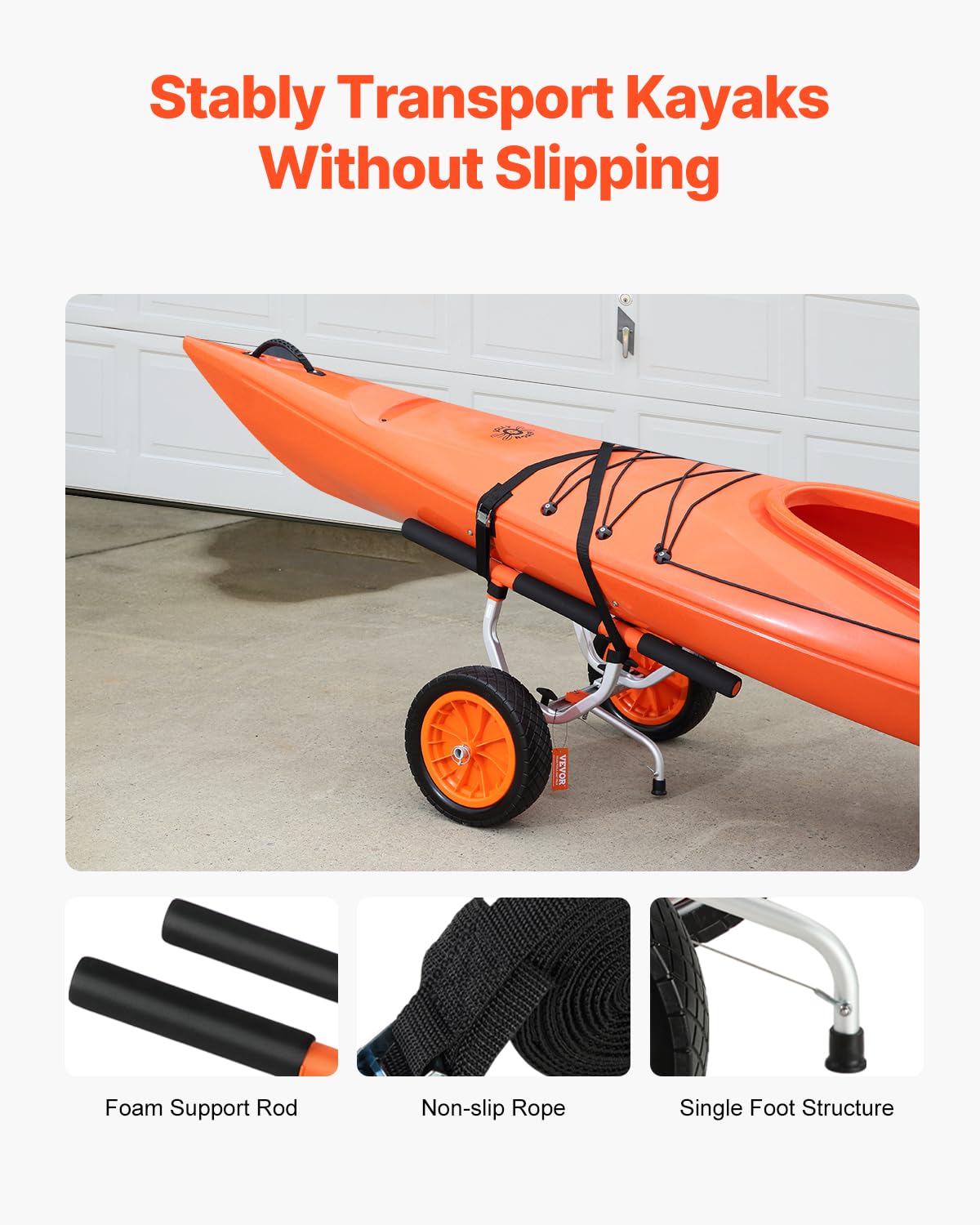 Heavy Duty 450 lbs Kayak Cart E943680