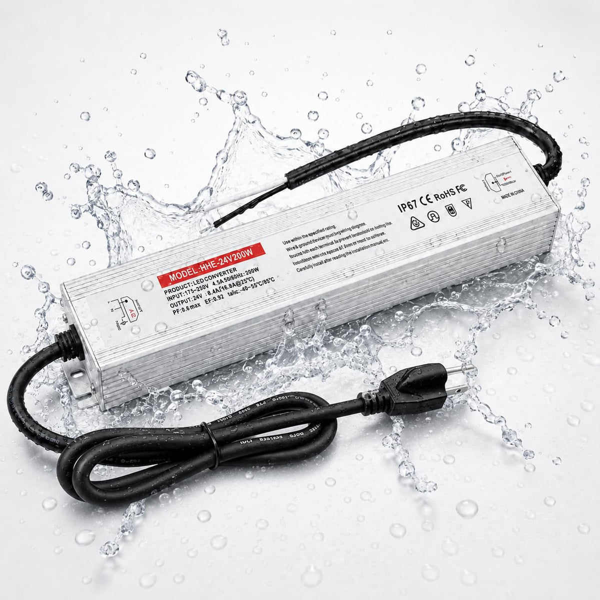 24V 200W IP67 Waterproof LED Power Supply U676047