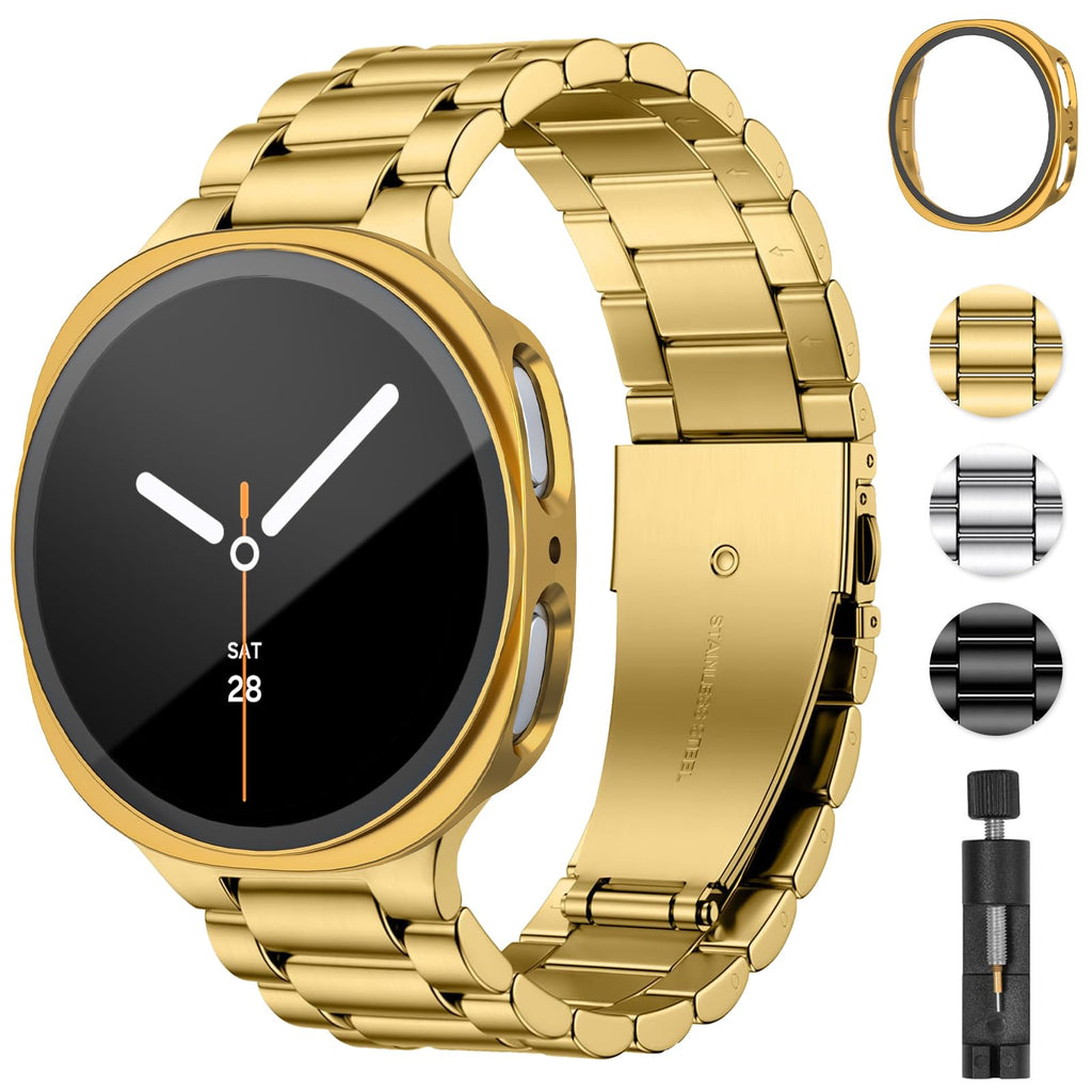 Stainless Steel Band and Case for Samsung Galaxy Watch 8 9 44mm 40mm Q792109