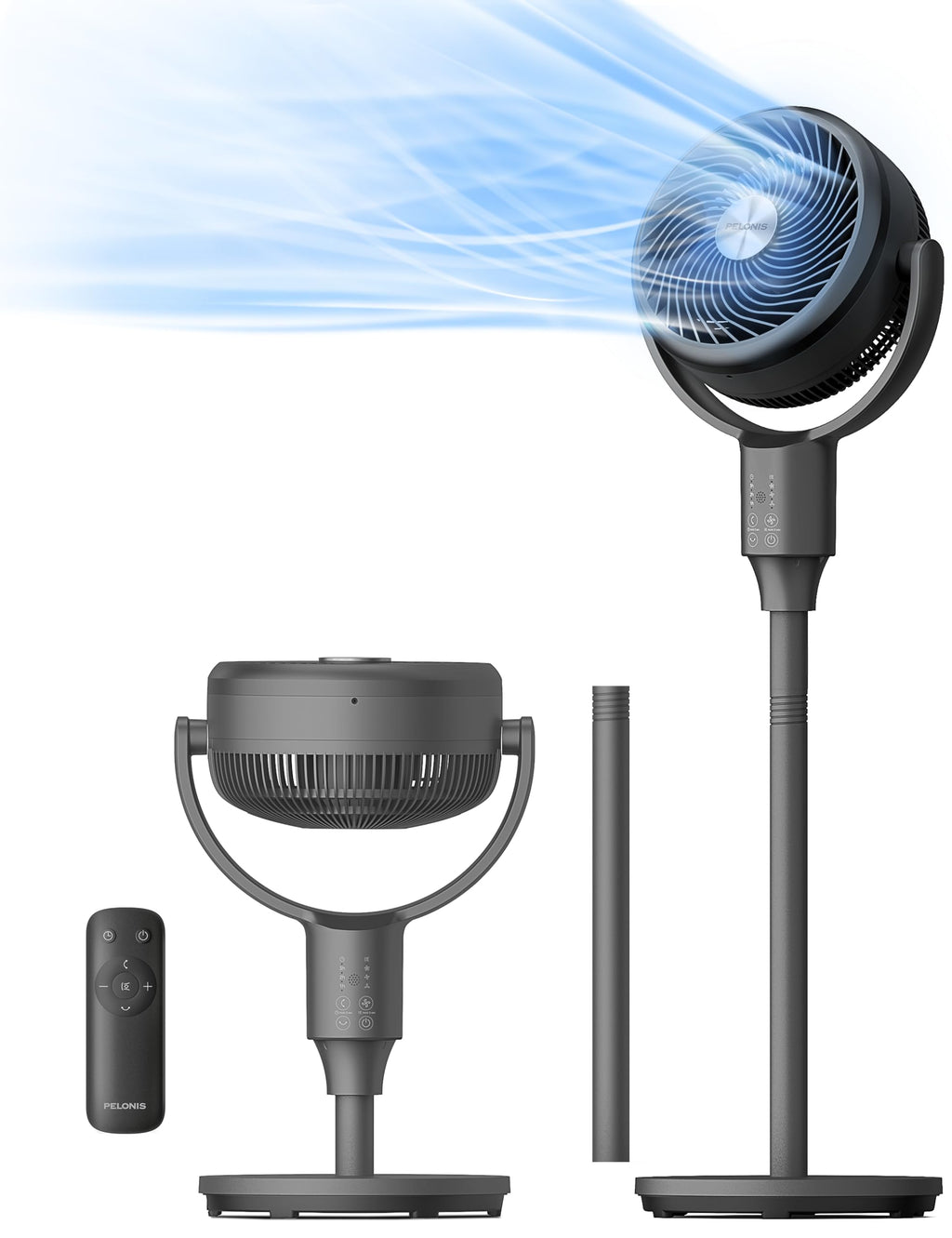 Grey Pedestal Fan I58855
