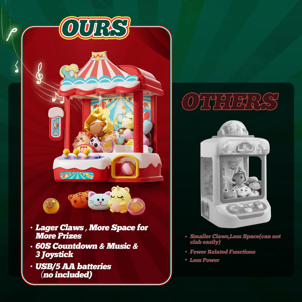 Claw Machine with 30 Mini Prizes Q841