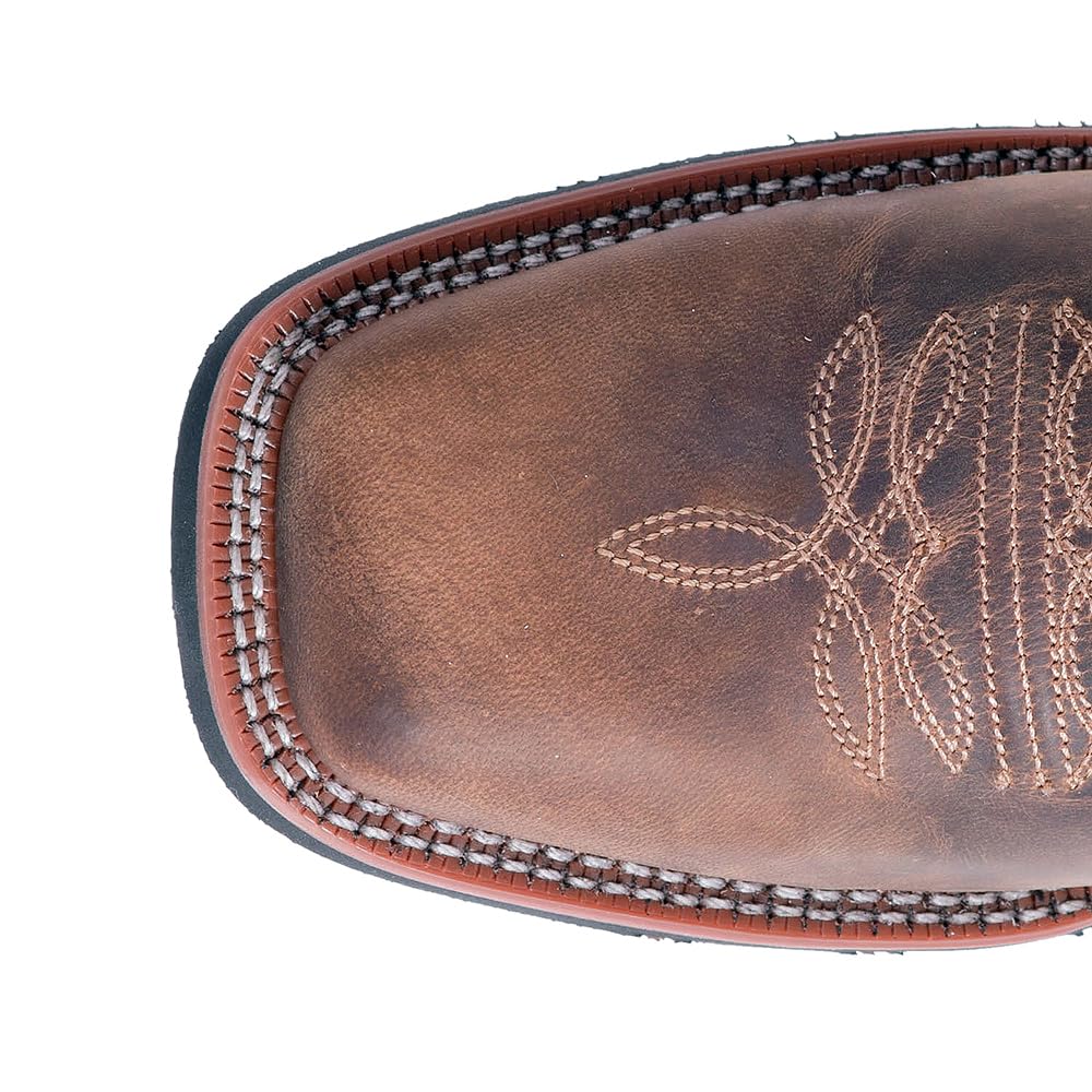 Black Mid Calf Square Toe Pull On Boots C971