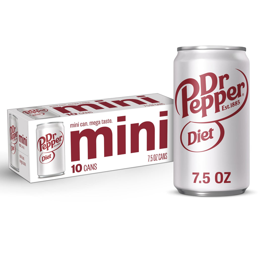 Diet Dr Pepper Soda 7.5 fl oz 10 pack D3342