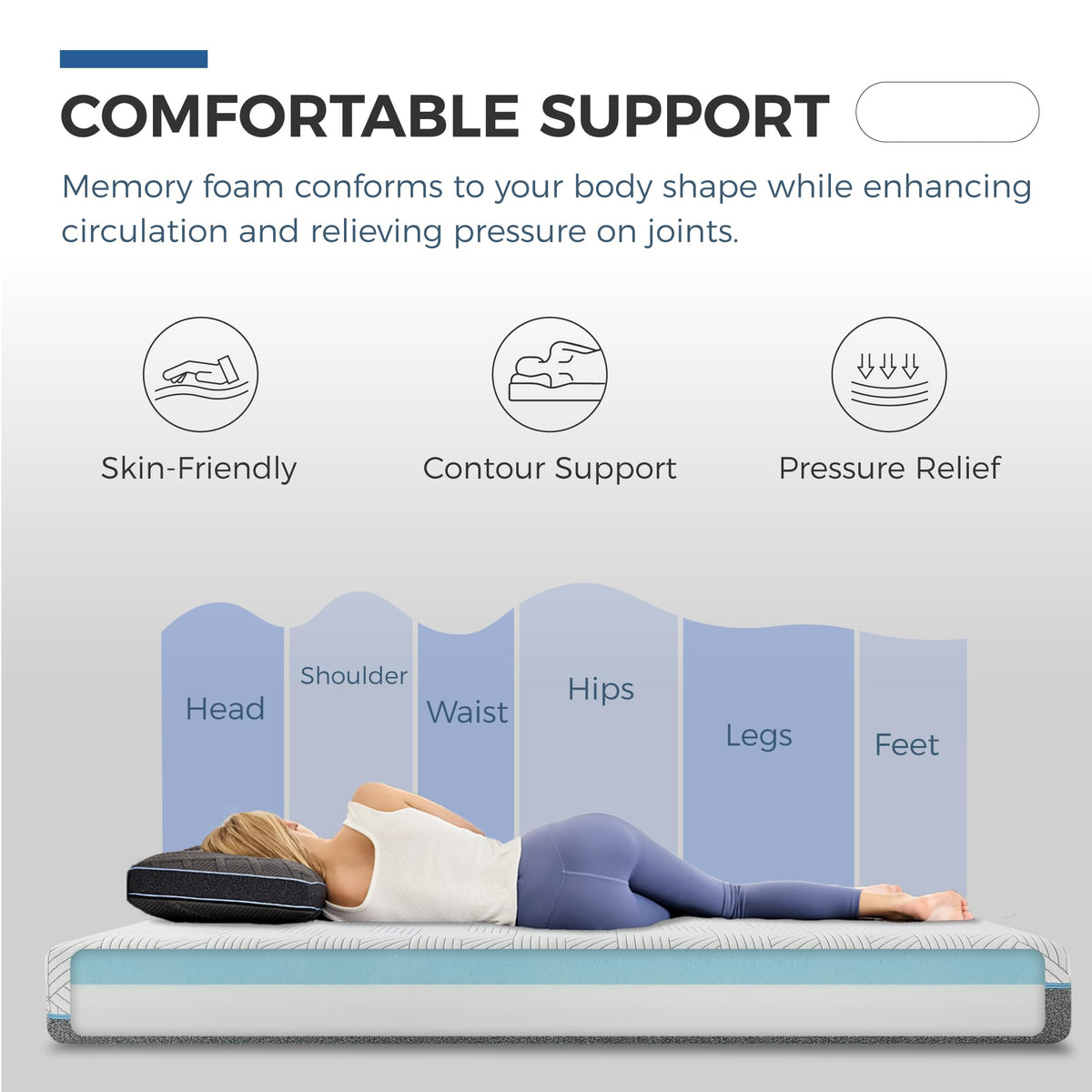 Twin 6 Inch Memory Foam Mattress Z25399