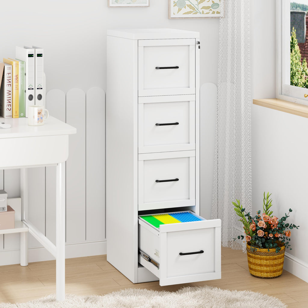 4 Drawer Metal File Cabinet with Lock S512