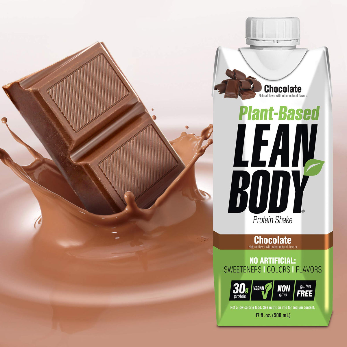 Plant-Based Vegan Chocolate Protein Shake, 30g Protein, Pack of 12 F874