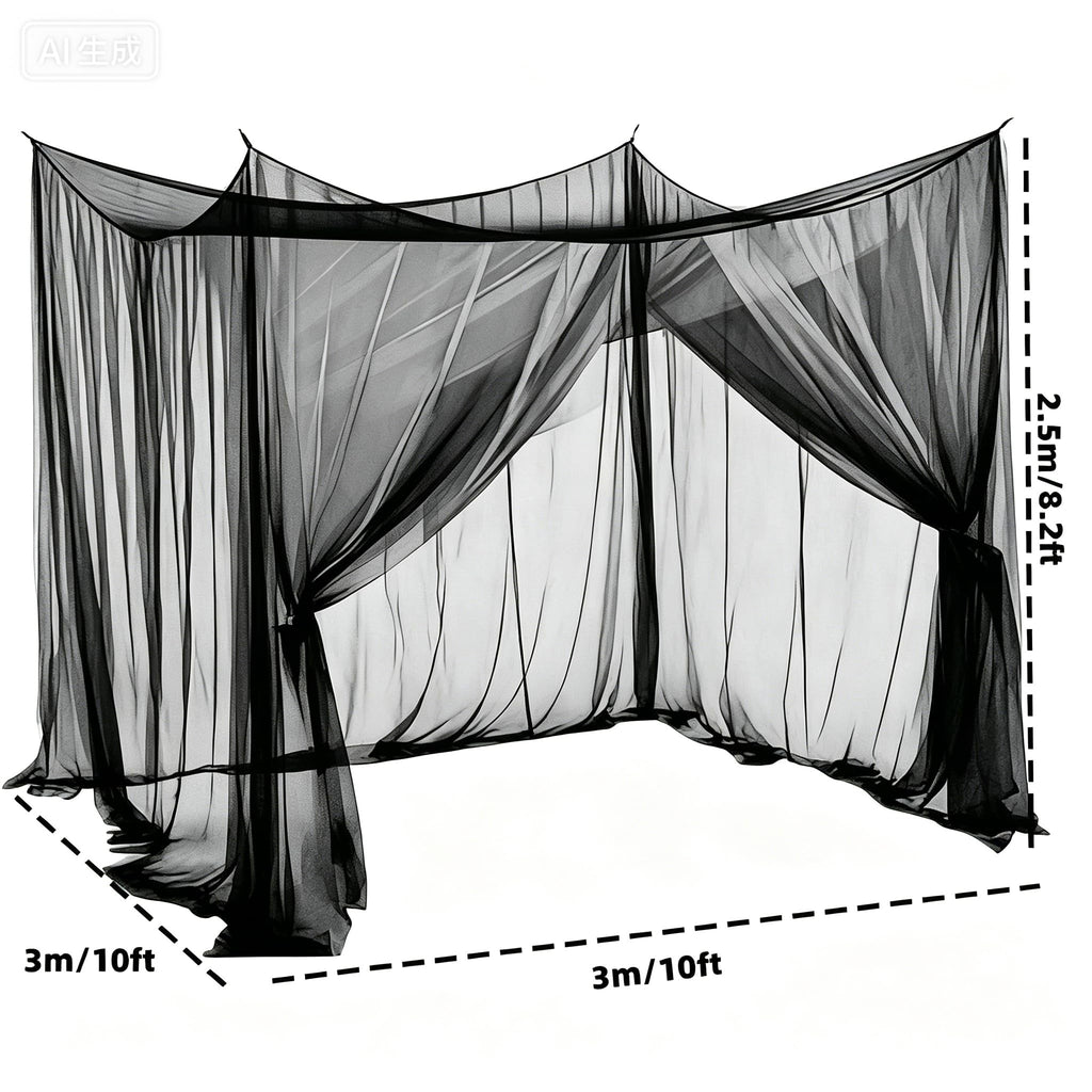 10x10ft Camping Mosquito Net with Hanging Ropes S69157