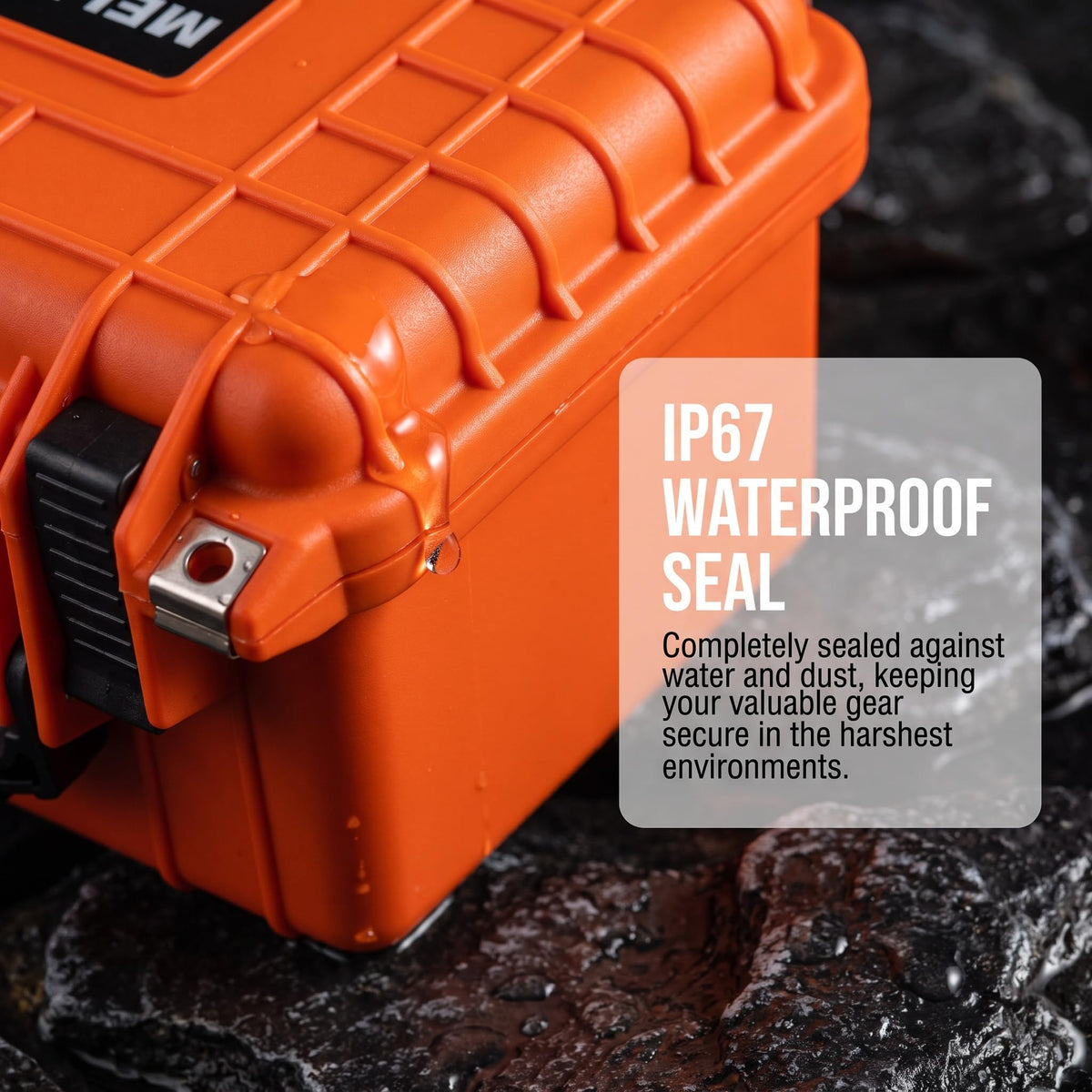 Portable IP67 Waterproof Camera Case with Customizable Foam R140143