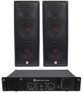 12" 2000W DJ PA Speaker Pair with Amplifier W44278