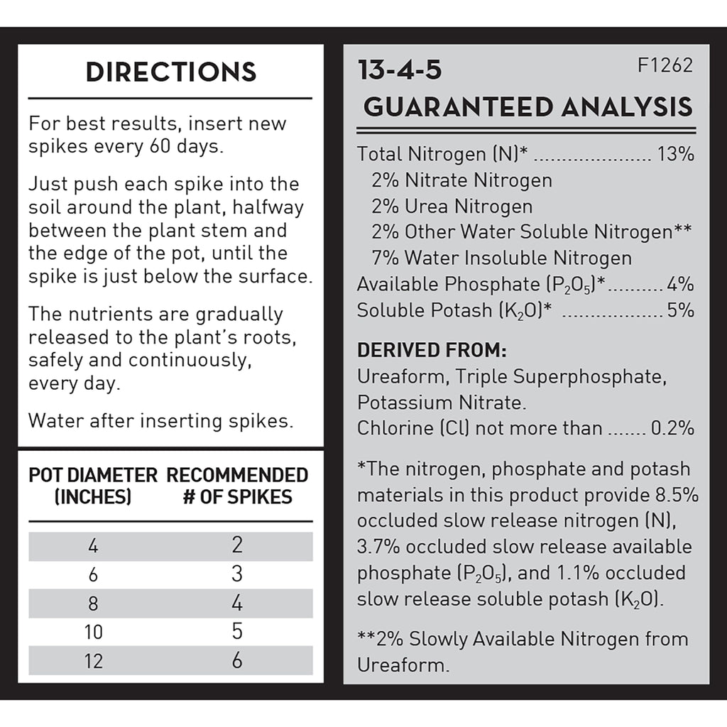 Plant Food Fertilizer Spikes 50 Count D51990