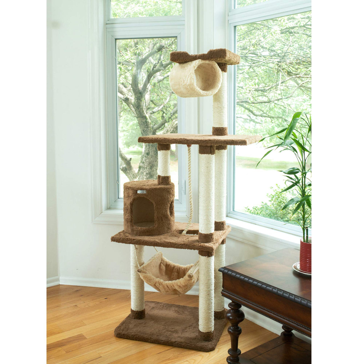 70" Cat Tree with Scratch Posts Y767