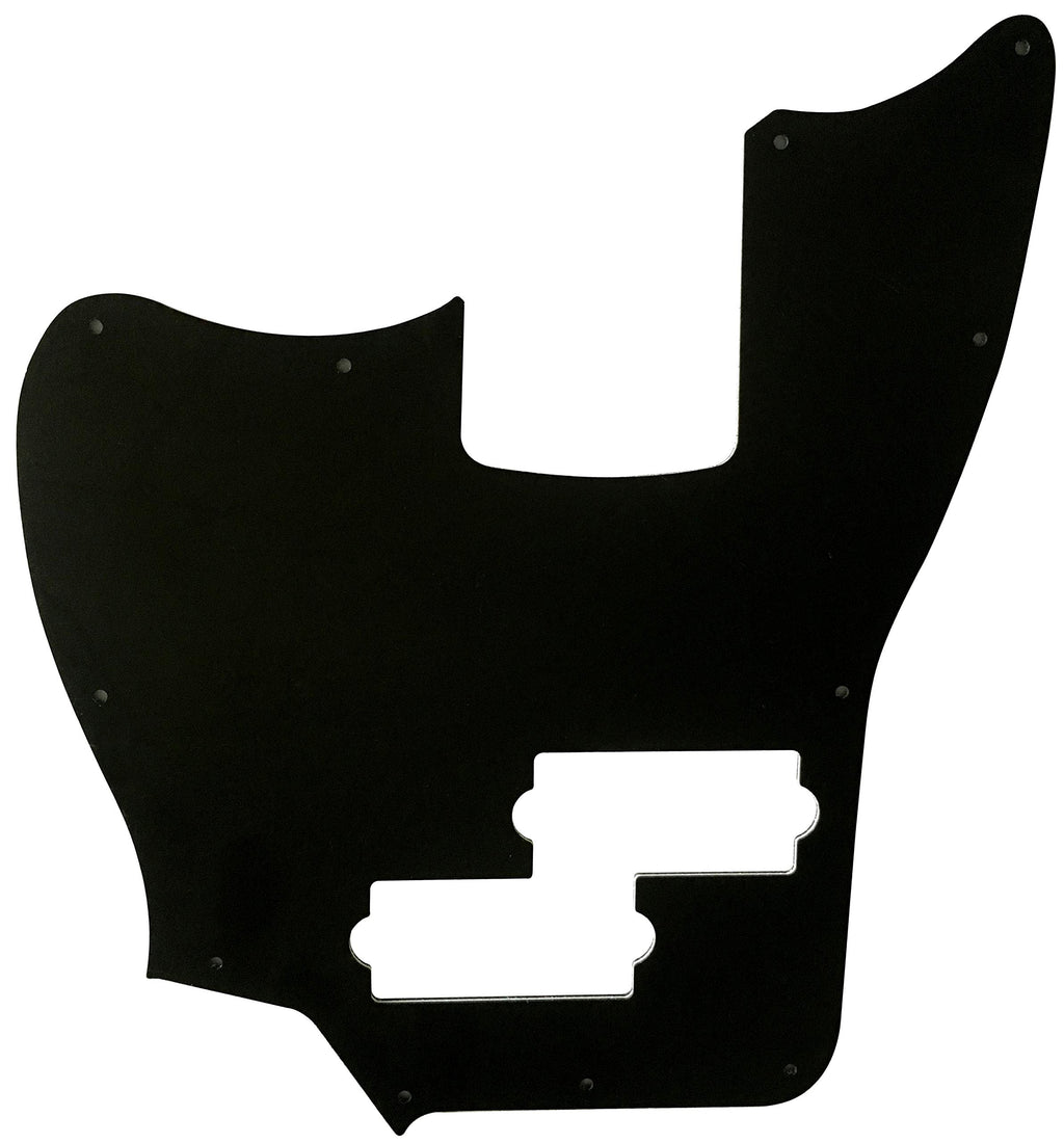Black 3 Ply Short Scale Bass Guitar Pickguard Y584