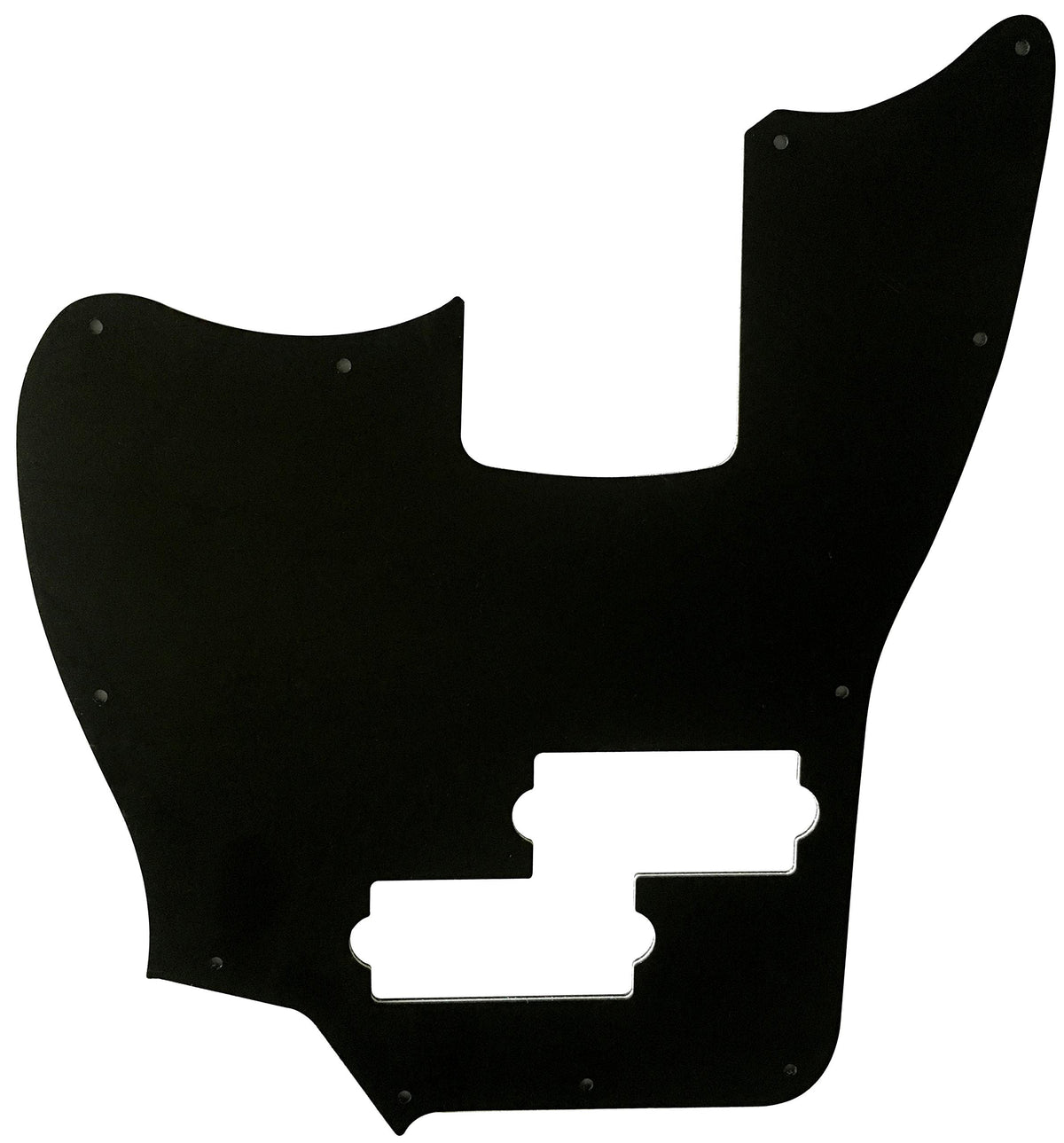 Black 3 Ply Short Scale Bass Guitar Pickguard Y584