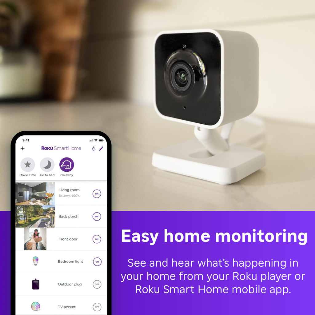 HD Streaming Device with Voice Remote & 1080p HD Security Camera with Night Vision R498