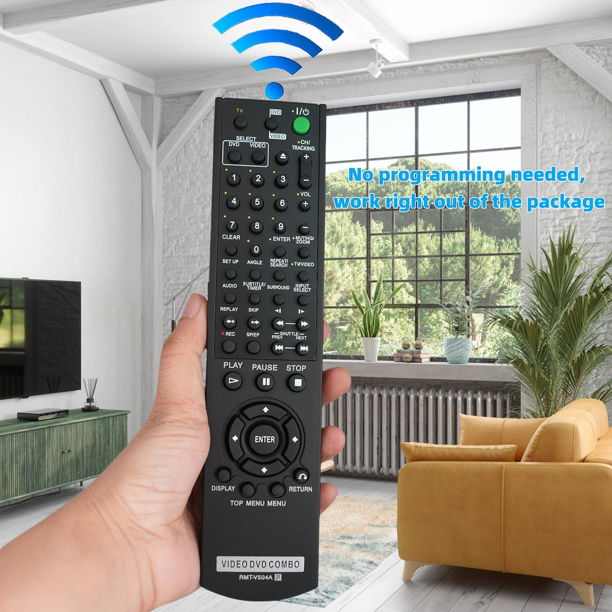 Replacement Remote Control for DVD/VCR Combo Player J813