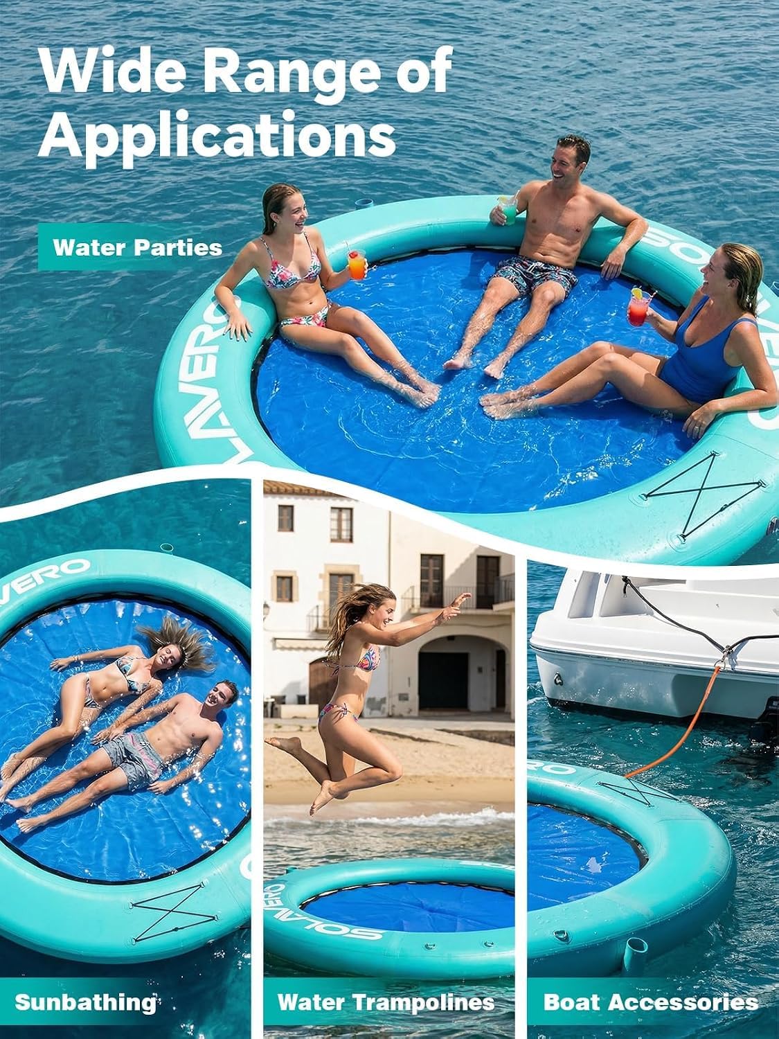 Inflatable Floating Dock and Water Hammock O37020
