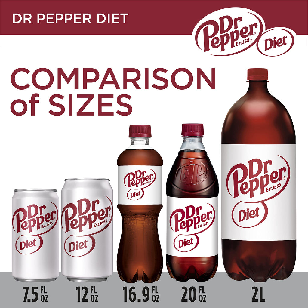 Diet Dr Pepper Soda 7.5 fl oz 10 pack D3342