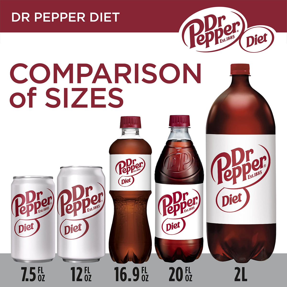 Diet Dr Pepper Soda 7.5 fl oz 10 pack D3342