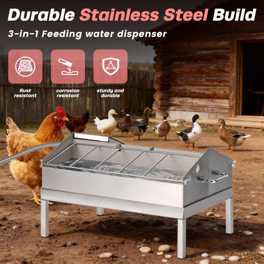 Automatic Chicken Waterer and Feeder B23724