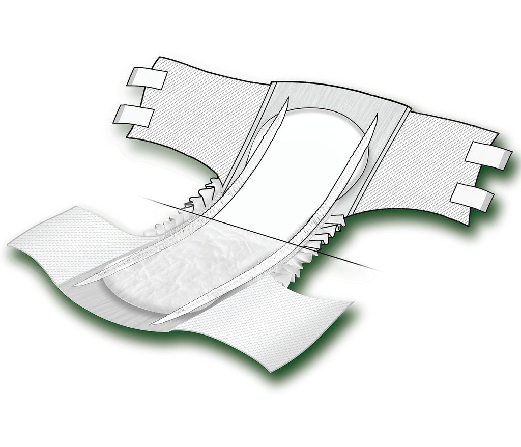 Adult Incontinence Briefs with Tabs, Medium, 15 Count B58372