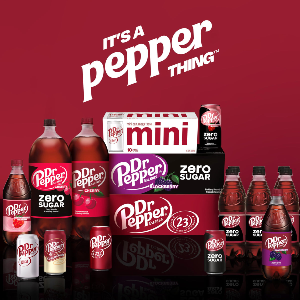 Diet Dr Pepper Soda 7.5 fl oz 10 pack D3342