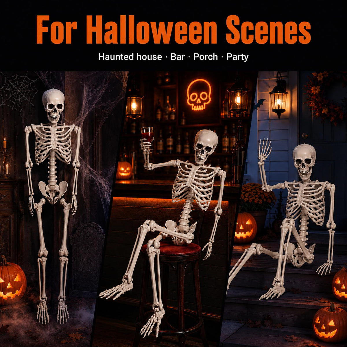 Life Size Full Body Skeleton Prop G5416